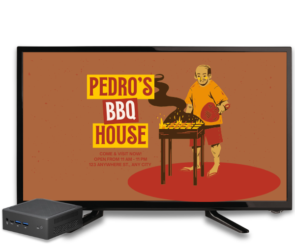 Smart Signage Player TV Box Plug and Play Signage Unit