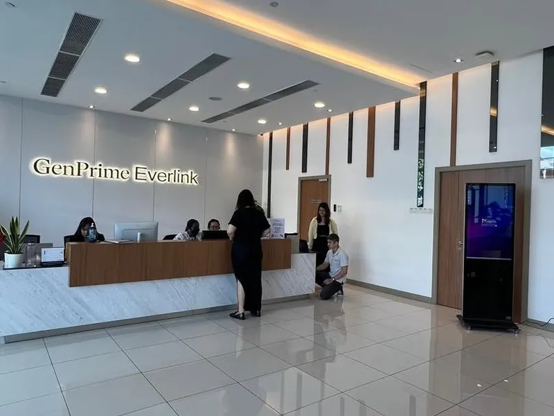 EVER LINK fertility centre reception digital display Shah Alam