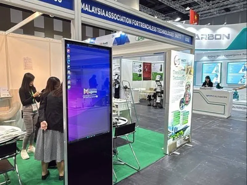 I Green Engineering MATT trade exhibition booth digital standee rental
