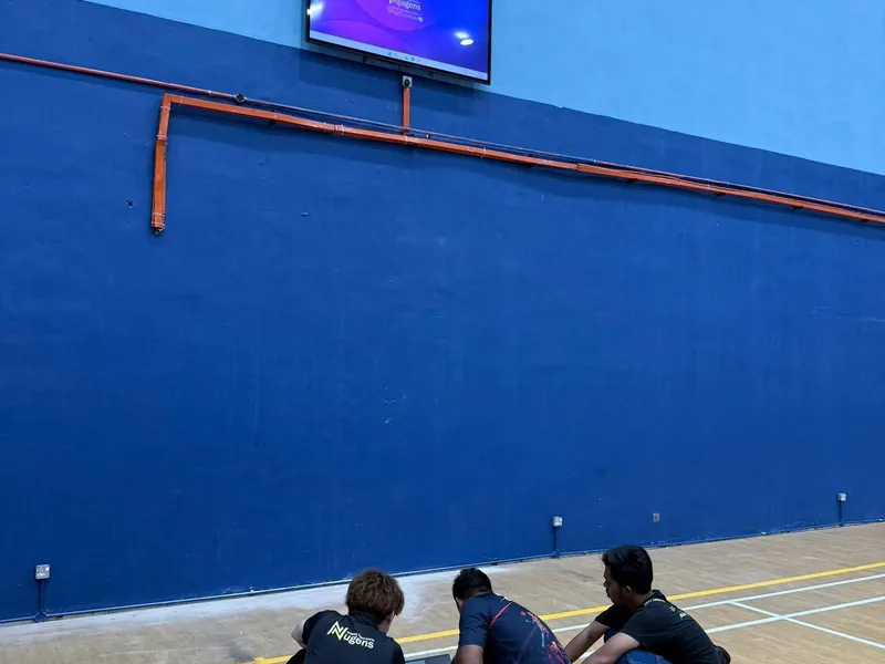 Royal Malaysian Navy gym wall mounted digital display Lumut Perak