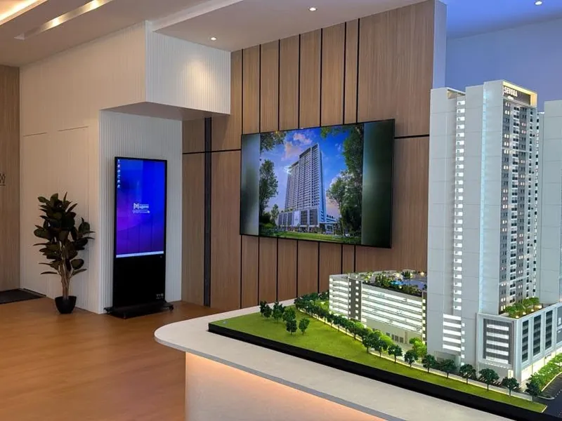 Sevora property showroom digital standee Penang