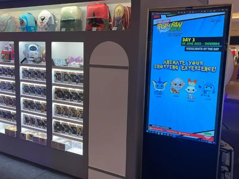 Toy store digital signage Malaysia